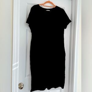 Terra & Sky Black T-Shirt Dress